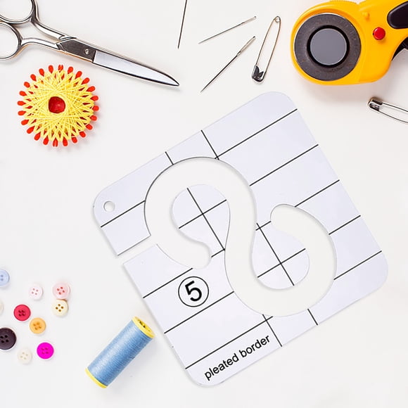 CEHVOM Acrylic DIY Sewing Patchwork Ruler Special-shaped Hollow Sewing Kit Patchwork Template Clearance