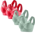 thumbnail image 1 of Timegard 4pc Bras for Women Wireless Comfy Breathable Full Coverage High Support Back Smoothing Everyday Bra, 1 of 4