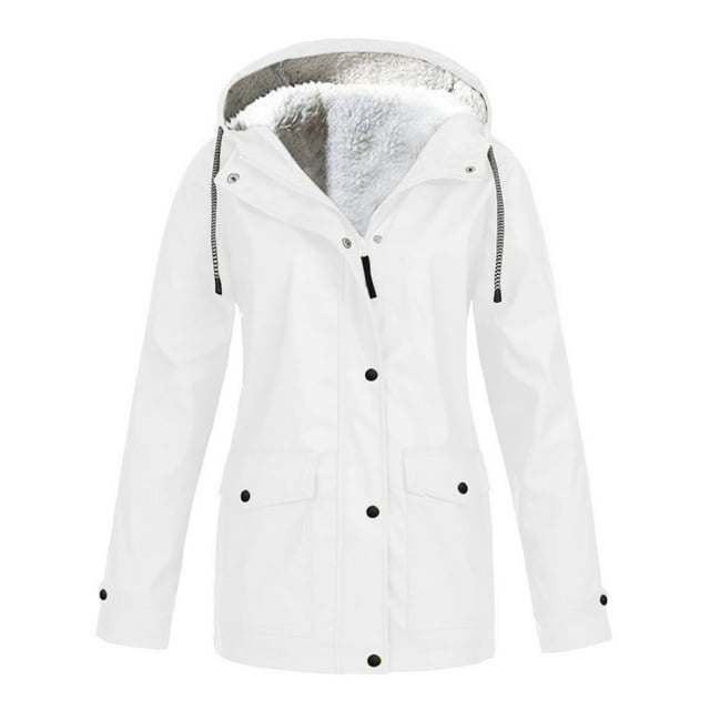 Spring Military Full-Zip Removable Hooded Cotton Mid-Long Parka Jacket Coat for Women