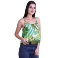 thumbnail image 2 of Moomaya Printed Womens Spaghetti Strap Crop Top Cami Summer Tops, 2 of 5