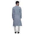 thumbnail image 3 of Atasi Kurta Pyjama de Designer pour Hommes Imprimé Style Angrakha Vêtements d'Été Décontractés, 3 of 5