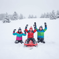 thumbnail image 4 of Conquest Speedster Steerable Snow Sled - Red, 4 of 5