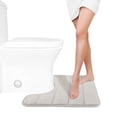 thumbnail image 1 of Bathroom Rugs and Mats Sets,Foam Bath Mat U Shape Toilet Mats Bathroom Rugs Soft Comfortable Water Drying Absorption Non-Slip Thick Machine Washable Easier to Dry Dark, 1 of 7