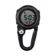 thumbnail image 1 of jinwen Carabiner Watch Clip Electronic Watch with Alarm Clock Unisex Accurate Date Week Black, 1 of 9