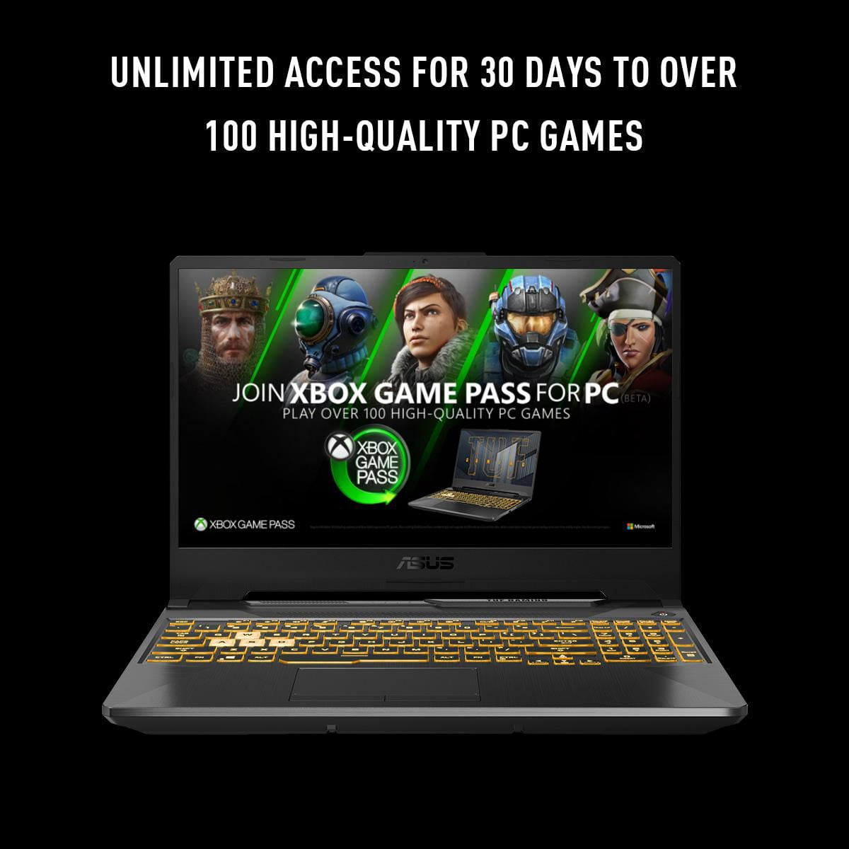 ASUS TUF Gaming Laptop, 15.6” FHD, GeForce RTX 3050-4GB GDDR6, AMD Ryzen™ 5 7535HS Processor, 8GB DDR5, 512GB G4 PCIe SSD, FA506NC-DS51-CA