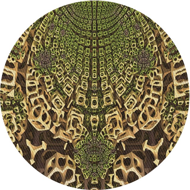 Ahgly Company Tapis d'Intérieur Ronds Transitionnels Bruns Lavables à la Machine, 3 Pieds Rond