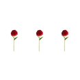 thumbnail image 2 of Baohd 1/2/3/5 10pack/lot Realistic Appearance Artificial Flower For Party Decor And Home Decor Red 3PCS, 2 of 6