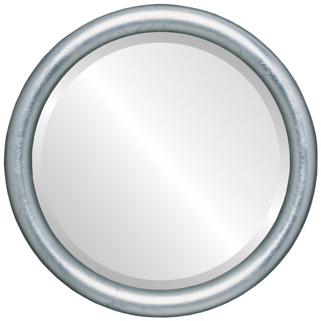 Pasadena Framed Mirror - Silver Leaf with Black Antique