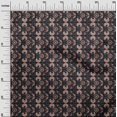 thumbnail image 2 of oneOone Cotton Silk Fabric Leaves & Floral Block Printed Craft Fabric BTY 42 Inch Wide, 2 of 4