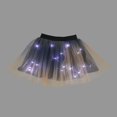 thumbnail image 2 of Way To Celebrate Orange Rainbow Light-Up Tutu and Kitten Headband Set for Halloween, 2 of 7