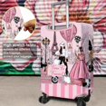 thumbnail image 4 of Travel Luggage Cover Suitcase Protector Fits 18-32 Inch Luggage Wheel Covers Patterned Travel Related Items Flower Luggage Protector Elastic Luggage Anti-scratch Suitcase Cover L, 4 of 5