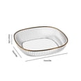 thumbnail image 3 of TIMIFIS Transparent Dinner Plate Four Pack Transparent Pet Tableware Squared Household Living Room Kitchen Boned Snack Fruit Plates Vegetable Plates Set Kitchen Gadgets, 3 of 7