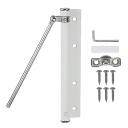 SHIMIDO 2-Pack 1000g Automatic Screen Door Closer – Punch-Free, Steel Drawstring, Sliding & Storm Door Use For Bathroom, Bedroom, Study (Black)