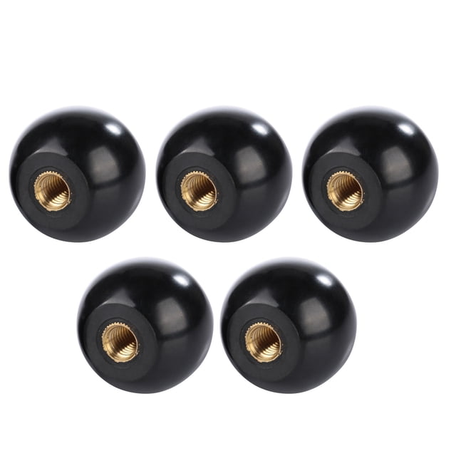 Boutons à Bille Filetés Noirs, 5 Pcs M8x32 Bouton de Levier à Bille Rond, Outil de Remplacement pour Tondeuses à Gazon Industriel Scientifique