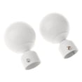 thumbnail image 4 of Langgg 2Pcs Curtain Rod Ends Drapery Pole Head for Dia. 28mm Rod Ball#White, 4 of 9