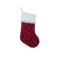 thumbnail image 2 of Fridja 14.7 Inch Large Sequins Christmas Stocking with White Super Soft Plush Cuff Large Christmas Stocking for Family Holiday Decorations and Xmas Tree Fireplace (Red), 2 of 5