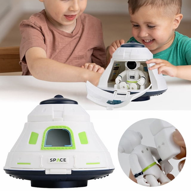 Jouets d'Éveil pour Enfants Espace Fusée Spatiale Station Spatiale Astronaute Modèle d'Éveil