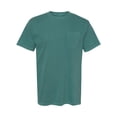 thumbnail image 1 of Comfort Colors T-Shirt à Poche pour Adulte, Épais, Teint en Pièce, TG, Émeraude, 1 of 1