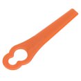 thumbnail image 4 of Replacement Trimmer Blade, 80mm Length Convenient Practical 100Pcs 11x7mm Hole Diameter Lawn Mower Plastic Blades Lightweight  For Garden Black,Green,Red,Orange, 4 of 8