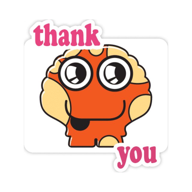Autocollants Merci Extraterrestres Orange Citation Reconnaissante