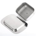 thumbnail image 5 of Luxious Stainless Steel Butter Dish Box Container Shiny Cheese Server Storage Keeper Tray with Easy to Hold Lid, 5 of 5