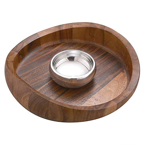 Nambe Butterfly 2-Piece Chip and Dip Set