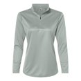 thumbnail image 1 of C2 Sport Womens Quarter-Zip Pullover, 2XL, Silver, 1 of 2