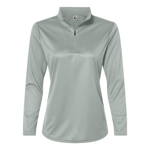 C2 Sport Womens Quarter-Zip Pullover, 2XL, Silver