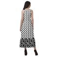 thumbnail image 4 of Moomaya Robe Imprimée Femme Fête Mariage Tenue de Fête Col Licou Robe Maxi en Rayonne, 4 of 4
