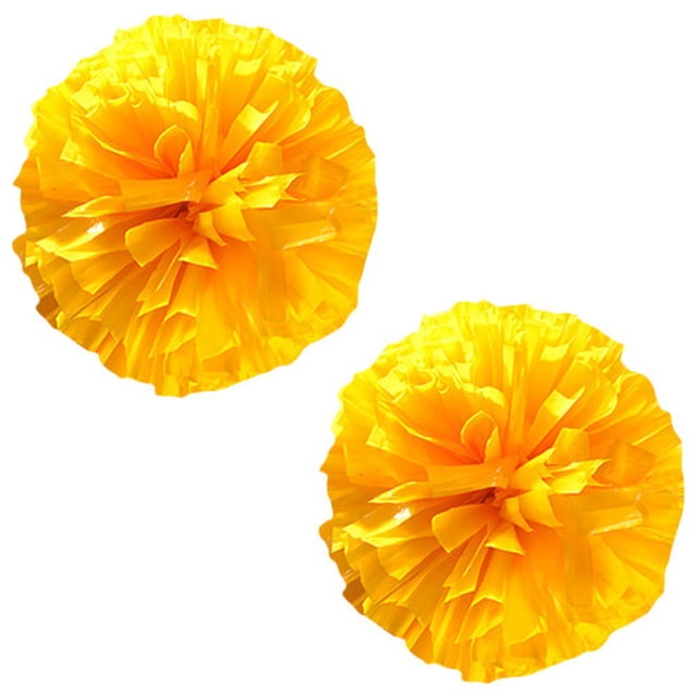 Lot de 2 Pompons de Cheerleading avec Poignée de Bâton pour Esprit d'Équipe Sports Danse Cheering Enfants Adultes