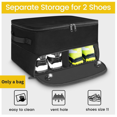 thumbnail image 2 of Golf Trunk Organizer with Shoe Storage, Multi-Compartment Car Storage Box Golf Accessories,1 * Golf Storage Bag,Black, 2 of 8