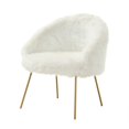 thumbnail image 3 of Inspired Home Elsa Chaise d'Appoint en Fausse Fourrure, 3 of 9