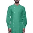 thumbnail image 4 of Atasi Solid Designer Long Kurta Shirt Asymmetric Cut Full Sleeve Kurta For Men-X-Large, 4 of 6