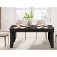 thumbnail image 4 of 63" Rectangular Dining Table with Scratch-Resistant Laminate Top, Sturdy Kitchen Table for 6 with Adjustable Leveling Feet, Easy Assembly，Chair not included, 4 of 5