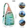 thumbnail image 3 of Rainbow Zebra Print Sling Bag - Colorful Abstract Zebra Stripes Crossbody Backpack for Women & Men, Modern Fashion Shoulder Bag (Cute Cartoon Zebra Pattern, Water-Resistant & Lightweight), 3 of 4