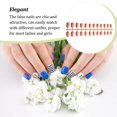 thumbnail image 3 of VONKY Nail Art Delicate Removable Artificial Tips Extension Fingernails Fashion Wraps Manicure Tools Decoration for Girls Type 4, 3 of 6