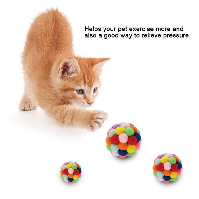 Cat And Dog Wool Interactive Toys , Interactive Cat Toy, Wool Balls, Colorful Balls For Kitty,Cat