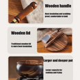 thumbnail image 4 of Jinswhdre Cast Iron Skillet - Hand-Forged Iron Pan, 9.5 Inch Uncoated Pure Metal Frying Pan with Lid, Large Belly Pot for Gas & Induction Stoves, Non-Stick Cookware for All Culinary Styles, 4 of 8