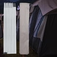 thumbnail image 4 of 8 Section Adjustable Tarp Poles Camping Canopy Pole Outdoor Gray White, 4 of 8