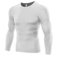 thumbnail image 1 of 1PC Mens Compression Under Base Layer Top Long Sleeve Tights Sports Running T-shirts Gray L, 1 of 6