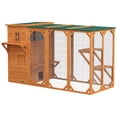 thumbnail image 1 of PawHut Catio pour Chat en Bois 76 Po L Maison pour Chat d'Extérieur avec Plateformes de Saut, 1 of 10