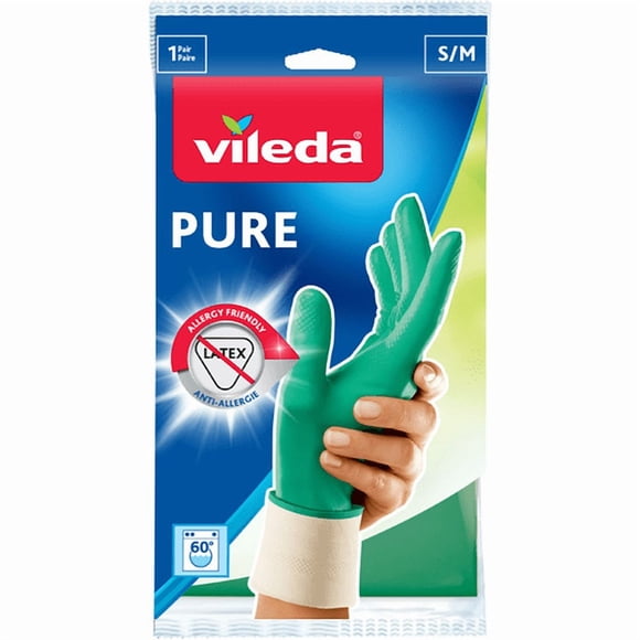 Pure Gloves S/M, Washable, Latex-Free