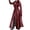 Wine, variant on IROINID Women's Long Trench Coat Stand Collar Solid Color Long Sleeve Sexy Autumn And Winter Long Coat Imitation Windbreaker Coat, Black
