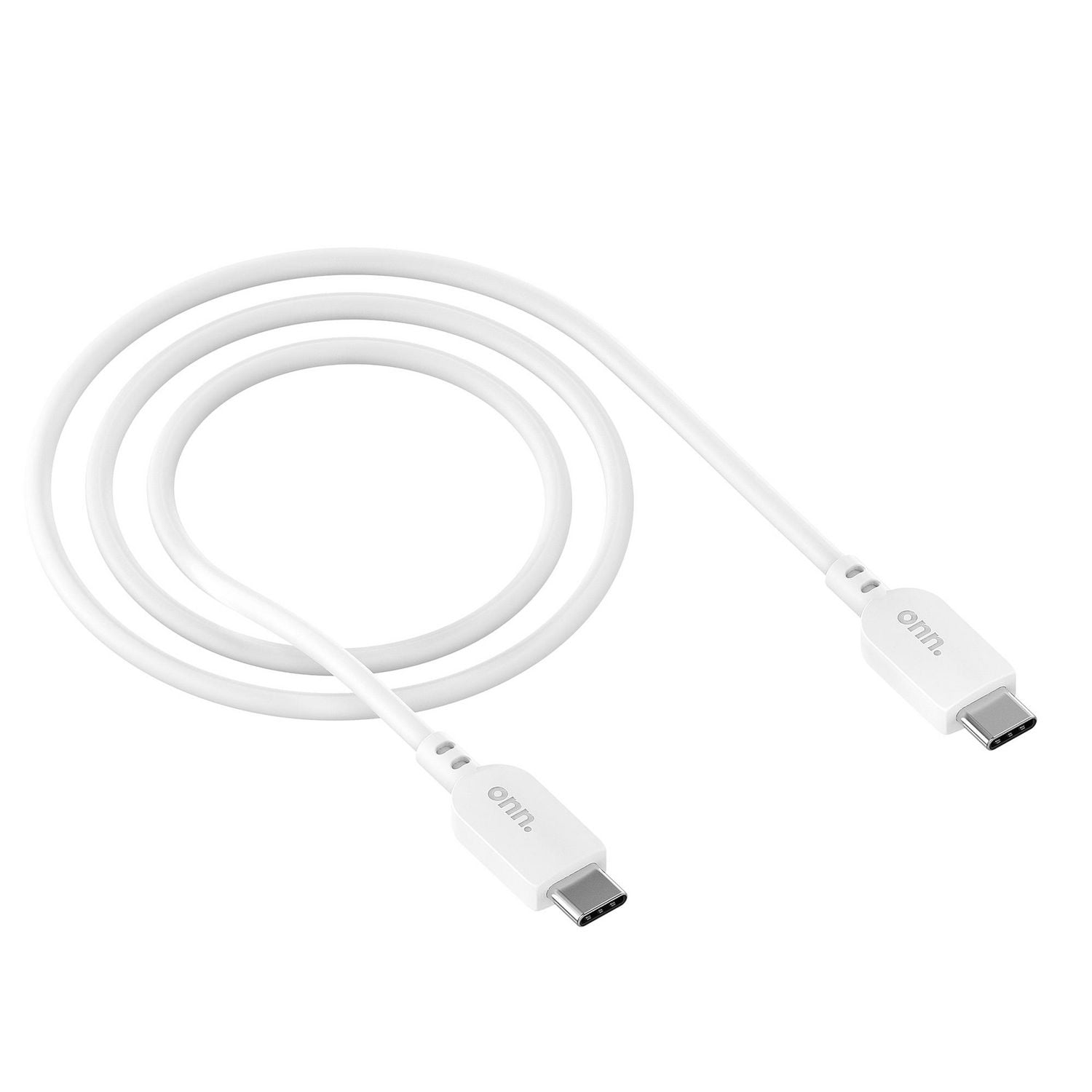Câble USB de 60 W certifié USB-C à USB-C de 1,8 m/6 pi de Onn.
