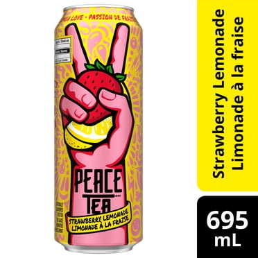 Peace Tea Strawberry Lemon Love Iced Tea Can, 695 mL