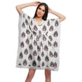 thumbnail image 1 of Moomaya Robe Courte de Caftan de Plage, Robe de Couverture Imprimée, Kaftan pour Femmes, Tenue de Plage, Couverture, 1 of 4