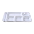 thumbnail image 1 of Binwennn Heat Imitation Porcelain Compartment Fast Food Trays Specifically Designed For School And Unit Canteens Commercial Grade Tableware Place Mats Indoor Set Outdoor Table Setting for 2 Dining, 1 of 4
