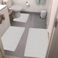thumbnail image 4 of zanvin Bath Mats, Memory Foam Bath Mat 4 Set Bathroom Rugs for 4 Pcs Toilet Mats Universal Soft Comfortable Water Absorption Non-Slip Thick Machine Washable Easier To Dry Beige, Gifts for Her, 4 of 6