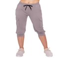 thumbnail image 2 of CHOK Pantalon Cargo Jogger Décontracté Super Doux pour Femmes Noir G, 2 of 6