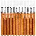 thumbnail image 1 of Wood Carving Tools 12 Pcs Sk2 Hand-Carving Tool Set of Cork and Basswood Carving Knife Woodworking Lettering Knife Hand-Carving Tool Carving Knife Set, 1 of 8